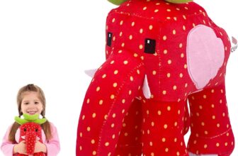9.8 Steal a Brainrot Plush Cute Italian 67 Tralalero Shark Strawberry Elephant Stuffed Animals, Soft Emotional Support Plushie Toy for Decoration, Collection, And Fans Gift (Strawberry Elephant)