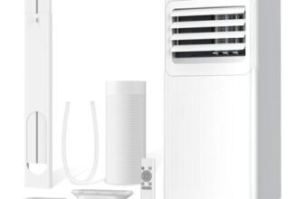9000 BTU 4-in-1 Portable Air Conditioner, Remote, 450 Sq Ft