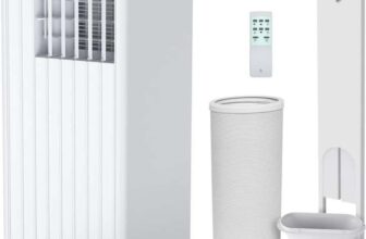 9000 BTU Portable Air Conditioner, 3-in-1 AC Unit with Cooling, Dehumidifier, Fan, 2 Speeds, 24H Timer, Sleep Mode, Remote, Window Kit