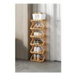 9/8/7/6 Tier Bamboo Folding Shoe Rack Shoe Storage Organiser