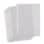 A4 Punched Pockets, 100 Clear Plastic Sleeves (Prime Day Deal)