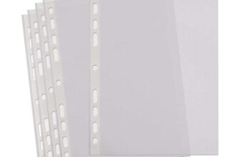 A4 Punched Pockets, 100 Clear Plastic Sleeves (Prime Day Deal)