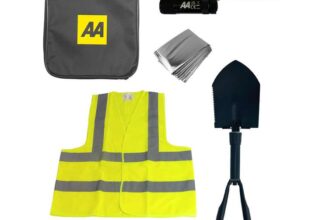 AA Winter Car Kit with Folding Snow Shovel