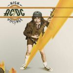 AC/DC High Voltage and Powerage Vinyl albums