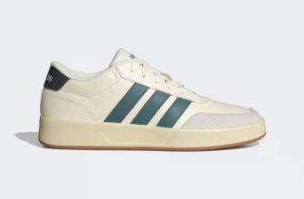 ADIDAS Mens Trainers, Adidas Breaknet 3.0, White and Green (sizes 6.5-10.5) – Free CC
