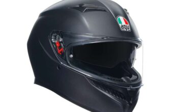 AGV K3 Full Face Motorcycle Helmet Plain, Matt Black Pinlock, Size M – Prime Exclusive