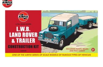 AIRFIX L.W.B Land Rover & Trailer Model Kit Starter Set