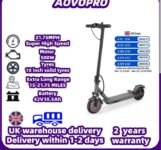 AOVOPRO 500W Electric Scooter Top Speed: 21.75 mph Range: 21.75 miles with code. Sold by AOVOPRO UK Store
