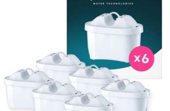 AQUAEFFECT MAX Water Filter Cartridges Reduces Chlorine, Limescale, Microplastics and PFAS Eco-Friendly (6 Pack)