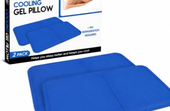 ASAB 2 Pack Cooling Gel Pillow for Relief of Migraine Headache Night Sweat Fever Pad Cushion Pillow Mat Absorbs – 30x40cm Chill Mat Improve Quality of Sleep & Sleeping Temperature