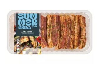 ASDA Spicy Salt & Chilli Pork Belly Slices 800g