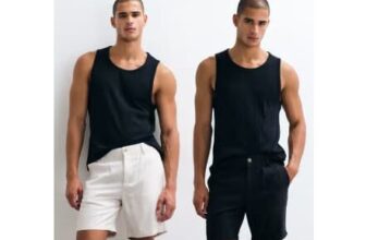ASOS DESIGN 2 Pack Slim Linen Blend Shorts in mid Length in Black and Stone