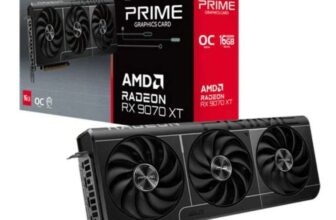 ASUS AMD Radeon RX 9070 XT PRIME OC RDNA4 16GB GDDR6 Graphics Card