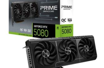 ASUS PRIME NVIDIA GeForce RTX 5080 16GB GDDR7 OC