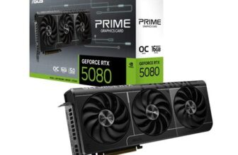 ASUS PRIME RTX 5080 16GB GDDR7 OC Edition Graphics Card