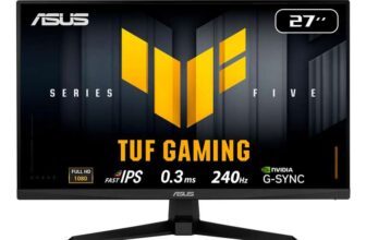 ASUS TUF Gaming Series 5, VG279QM5A Gaming Monitor, 27 inch Full HD Fast IPS panel, 240Hz, 0.3ms , G SYNC compatible – Prime Deal