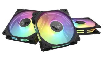ASUS TUF Gaming TR120 ARGB Reverse Triple Pack Black Static Pressure Case Fans