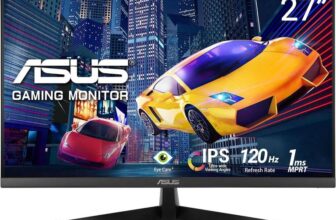 ASUS VY279HGR Eye Care Gaming Monitor 27 inch IPS 120HZ FHD 1ms MPRT Adaptive Sync Flicker Free – Prime Price