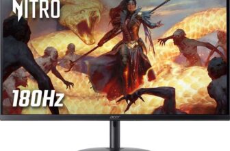 Acer Nitro 24 FHD 180Hz IPS AMD FreeSync Speakers Adjustable Height Swivel Tilt Black XF240YM3 Gaming Monitor – AO Members W/Code