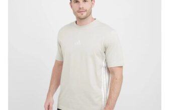 Adidas Mens Essentials 3-Stripes Single Jersey T-Shirt