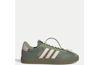Adidas VL Court 3.0 Shoes – Tent Green/Wonder Quartz/Cyber Metallic