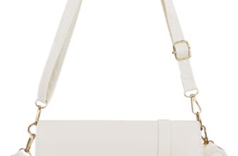 AfitLulu Ladies Crossbody Bag Small Shoulder Bag PU Leather Cross Body Bag Waterproof Ladies Handbags with Adjustable and Detachable Shoulder Strap for Parties Shopping Concerts