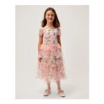 Agnes Floral Print Ruffle Tier Dress Multi