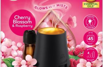 Air Wick Cherry Blossom & Raspberry Essential Mist Kit 20ml, Lasting for up to 45 days per refill, Air Freshener