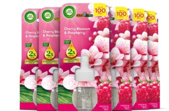 Air Wick Cherry Blossom & Raspberry Liquid Electrical Single Refills 6x19ml, Air Freshener