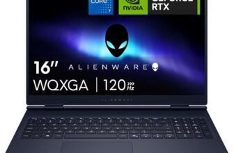 Alienware 16 Aurora Gaming Laptop AC16250 16 WQXGA 120Hz sRGB 100%, Intel Core 7 240H, NVIDIA GeForce RTX 5060, 16GB RAM (Prime Deal)