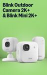 All-new Blink Outdoor 2K Camera with free Blink Mini 2K Indoor Camera (White), Sync Module Core included