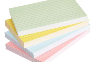 Amazon Basics A6 Ruled Index Cards, Assorted Neon Colours (Pack of 200) – Prime Day Deal