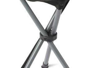 Amazon Basics Camping Stool, Collapsible, Black