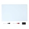 Amazon Basics Magnetic Large Whiteboard for Fridge, Dry Erase, with 2 Markers and 1 Eraser, 33 x 50 cm