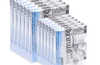 Amazon Basics Roll-Up Travel Storage Bags, Zipper, 12 count, 2 Pack of 6 (Small, Medium), Transparent