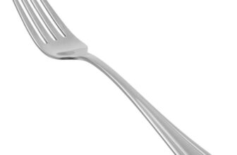 Amazon Basics Stainless Steel Dinner Forks with Scalloped Edge, Dishwasher Safe, Pack of 12, Silver (Prime Exclusive)