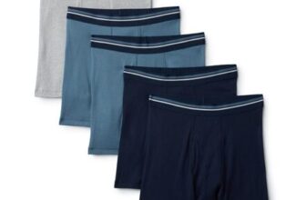 Amazon Essentials Mens Breathable Cotton Boxer Briefs, 5-Pack, XL