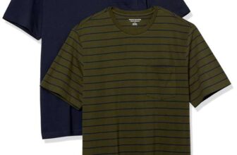 Amazon Essentials Mens Pocket T-Shirt – Pack of 2 Navy/Olive XL