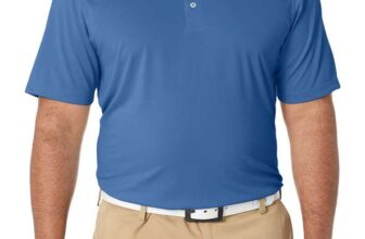 Amazon Essentials Polo Golf Top-Washed Blue Size XL