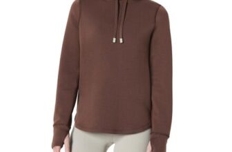Amazon Essentials Womens Active Relaxed-Fit Hoodie, Rich Hazel, L