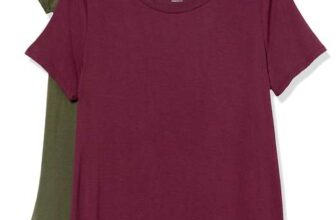 Amazon Essentials Womens Short-Sleeve Scoopneck Tunic, Pack of 2 size S