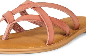 Amazon Essentials Womens Strappy Slide Flat Sandal