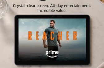 Amazon Fire HD 10 tablet (newest gen), built for relaxation, 10.1 vibrant Full HD screen, octa-core processor, 3 GB RAM, up to 13-h battery life, (2023 release), 64 GB, Black, with adverts