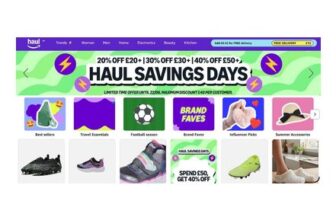 Amazon Haul – 20% off £20 – 30% off £30 – 40% off £50 Spend
