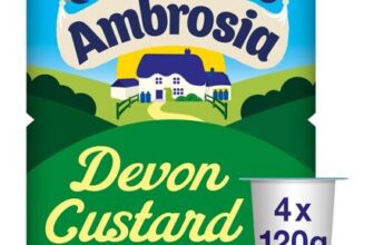 Ambrosia Devon Custard Dessert Snack Pots Multipack 4 X 120g