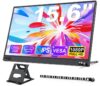 Amoudo 15.6 Inch Portable Monitor 1920x1080P FHD IPS USB-C HDMI, Built-in Stand, VESA Mount, Eye Care ANNEITA LIMITED UK Stock