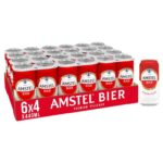 Amstel Bier Lager Beer Cans, 24 x 440 ml