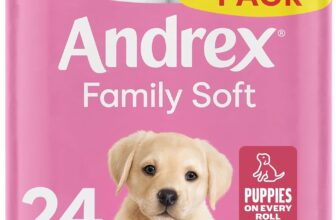 Andrex Family Soft Toilet Roll – 24 Toilet Rolls, Bulk Buy, Fragrance Free, FSC Certified