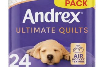 Andrex Ultimate Quilt Toilet Roll – 24 Rolls, 3-Ply, FSC-Certified