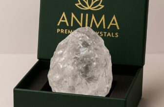 Anima Clear Quartz Crystal Large 4-5cm Natural Raw Clear Quartz Stone for Clarity, Energy & Amplification Ethically Sourced, Presented in Elegant Gift Box